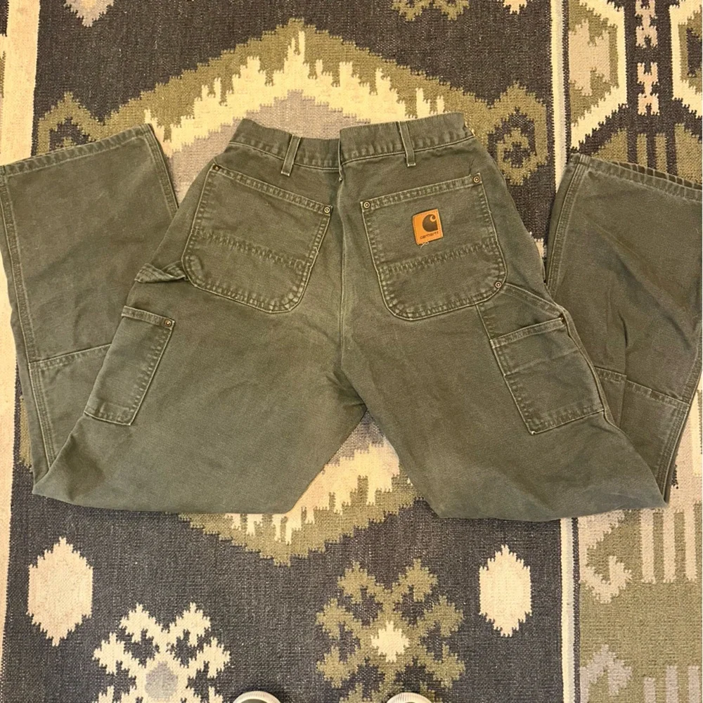 Carhartt B136 MOS Double Knee Canvas Work Pants Mens 32x32 UFCW USA (Fits 30x31) - Picture 3 of 8